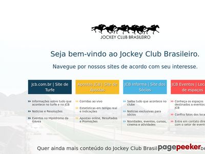 Jockey Club Brasileiro - Apostas Em Turfe